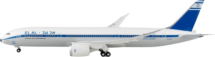 Hogan EL AL Airlines Boeing 787-9 Retro Livery (with WiFi Radome) 1/200 Aircraft Scale Model