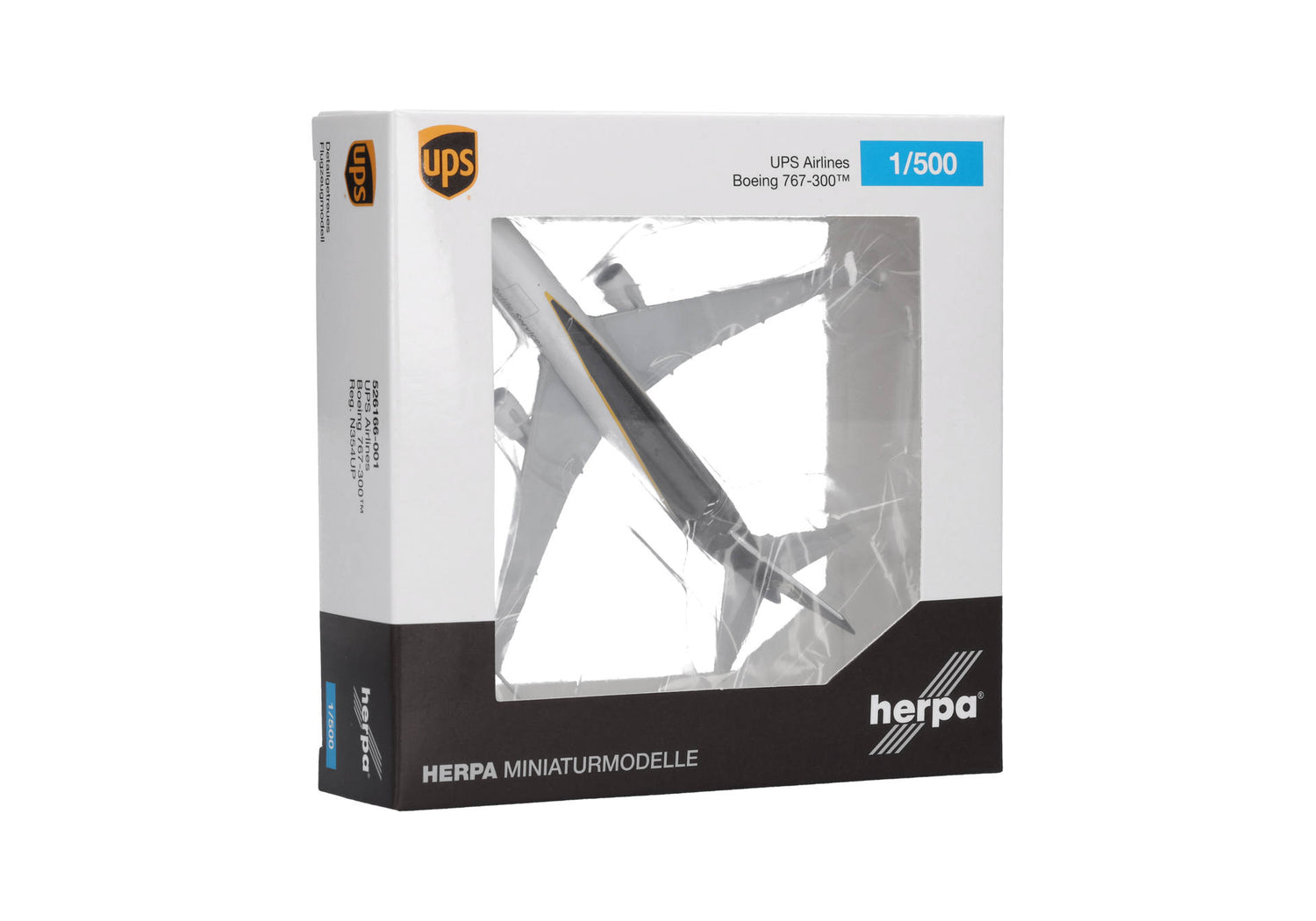 Herpa UPS Airlines Boeing 767-300F – N354UP 1/500 Aircraft Scale Model
