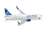 Herpa United Airlines Boeing 737-800 – N87531 1/500 Scale