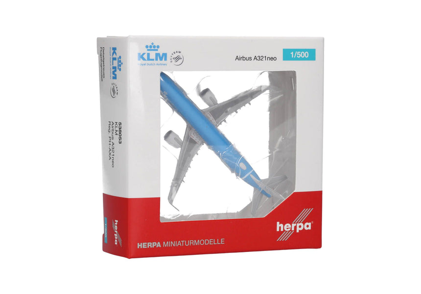 Herpa KLM Airbus A321neo - PH-AXA "Koninginnepage / Swallowtail" 1/500 Scale