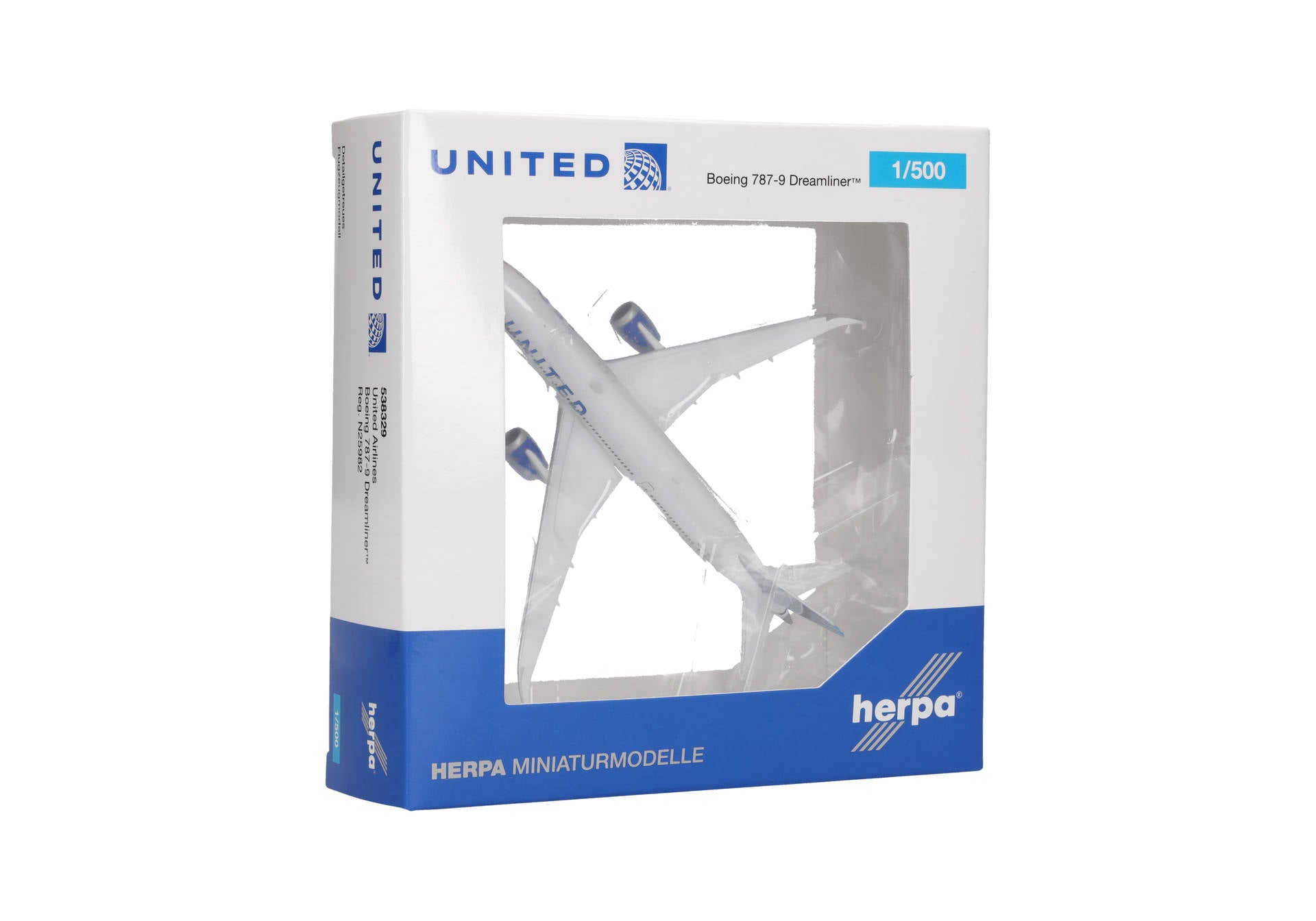 Herpa United Airlines Boeing 787-9 Dreamliner – N25982 1/500