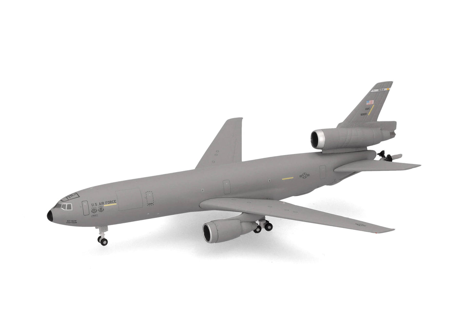 Herpa U.S. Air Force McDonnell Douglas KC-10 Extender - 60th Air Mobility Wing, Travis Air Base – 86-0031 1/500 Aircraft Scale Model