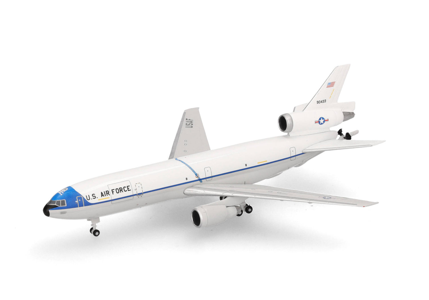 Herpa USAF McDonnell Douglas KC-10 Extender - 2nd BW, Barksdale AB (original delivery colors) - 79-0433 1/500 Scale