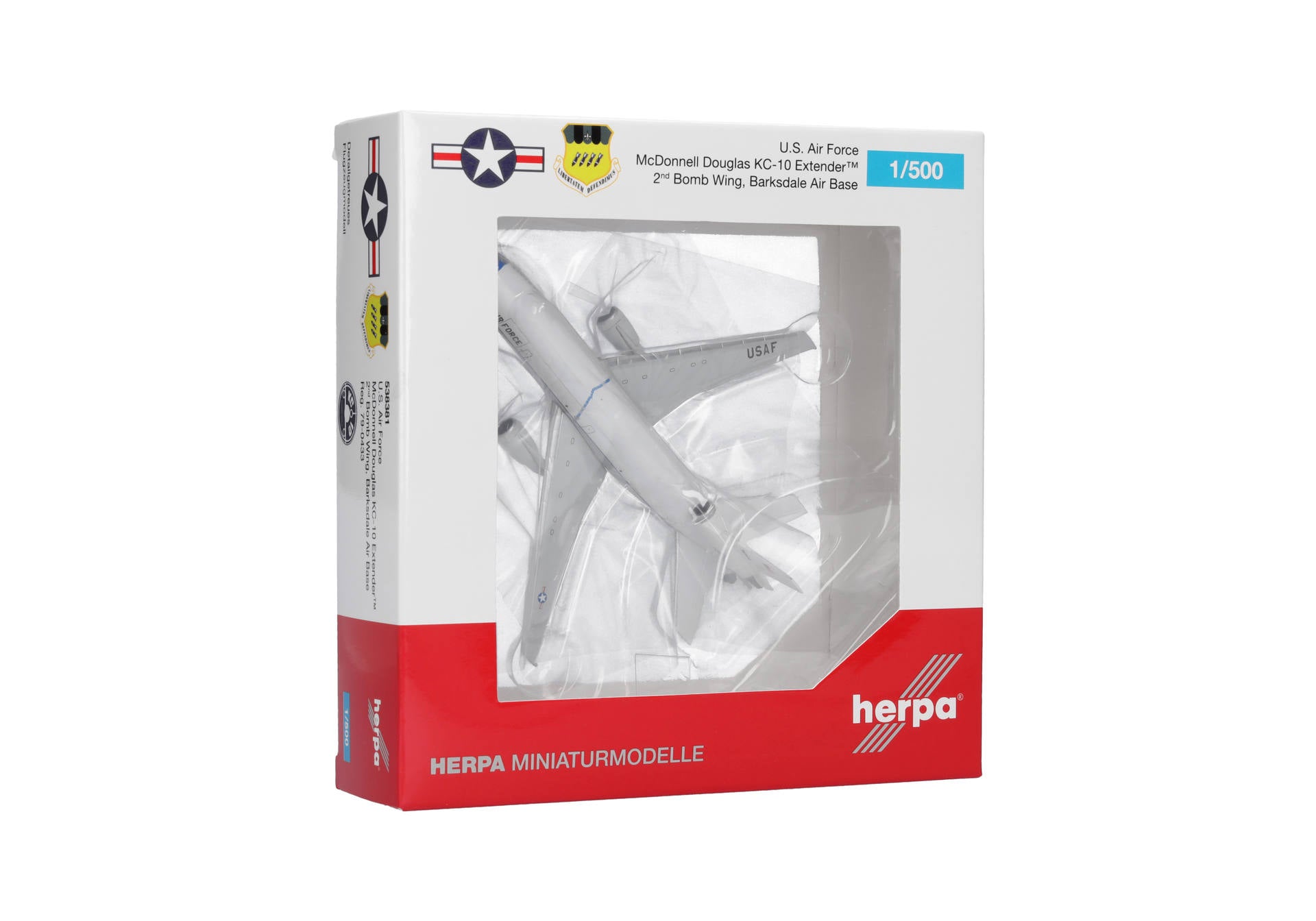 Herpa USAF McDonnell Douglas KC-10 Extender - 2nd BW, Barksdale AB