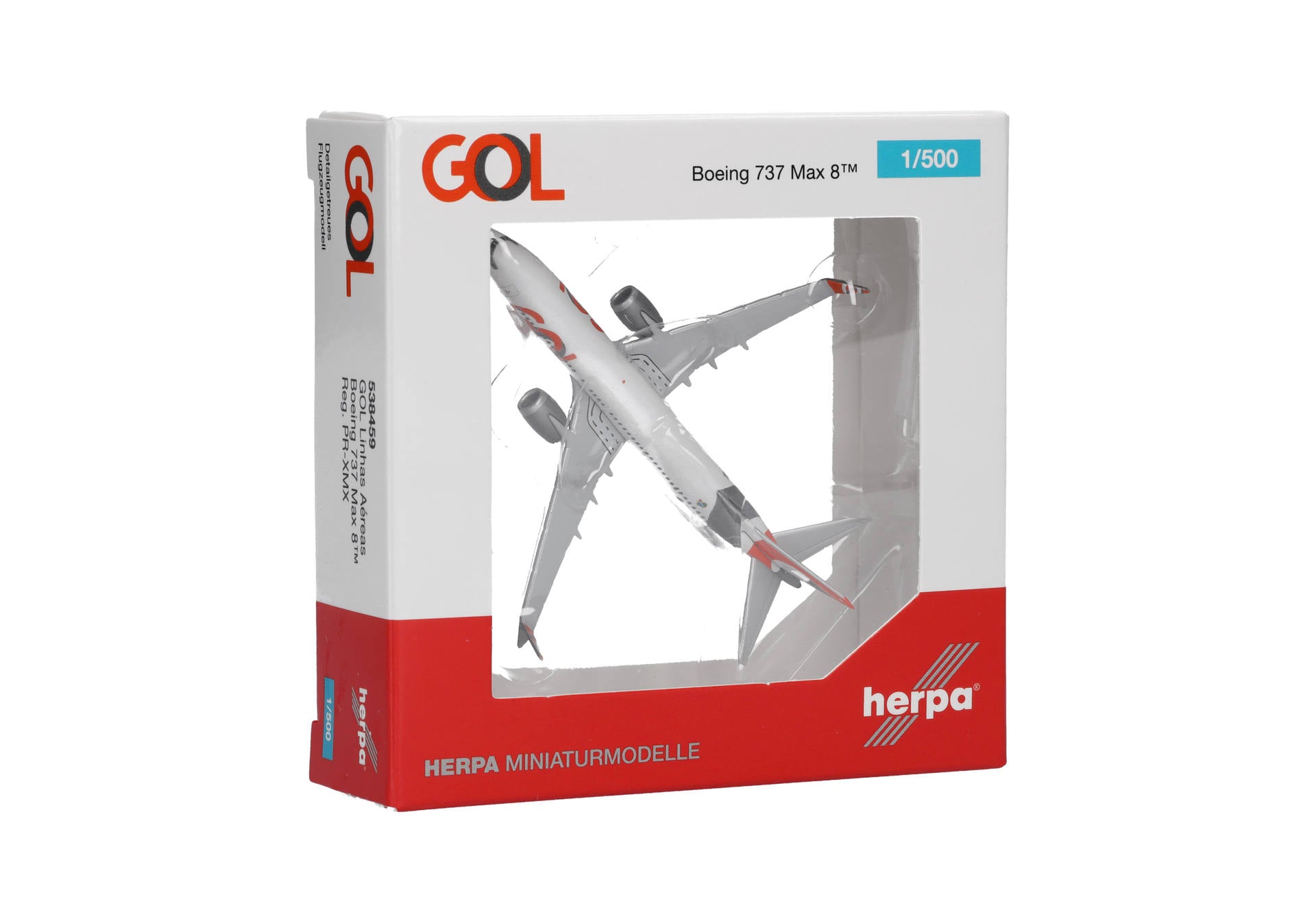 Herpa GOL Linhas Aereas Boeing 737 Max 8 - PR-XMX 1/500 Scale