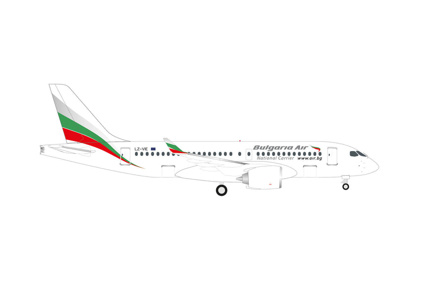 Herpa Bulgaria Air Airbus A220-100 -LZ-VIE 1/500 Scale