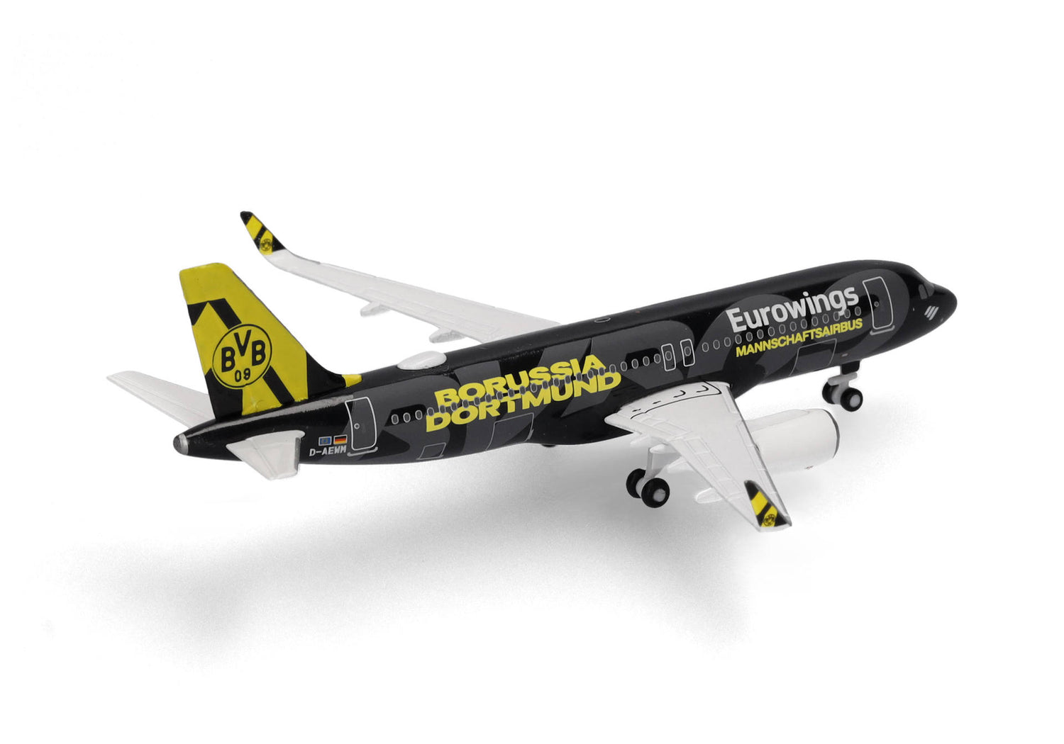 Herpa Eurowings Airbus A320 "BVB Mannschaftsairbus" D-AEWM (2025) 1/500 Scale