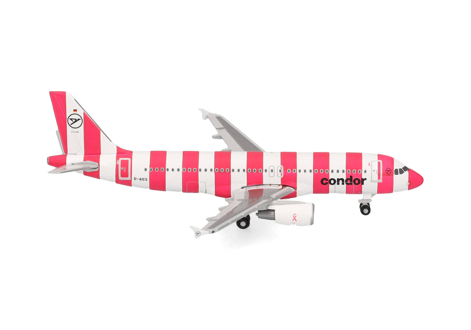 Herpa Miniatura del avión Condor Airbus A320 FlyPink Plane - Snap-Fit, Escala 1/200, Modelo prefabricado, maqueta de colección, modelismo, avión con Soporte, Figura plástico Herpa Miniatura del avión Condor Airbus A320 FlyPink Plane - Snap-Fit, Escala 1/200, Modelo prefabricado, maqueta de colección, modelismo, avión con Soporte, Figura plástico