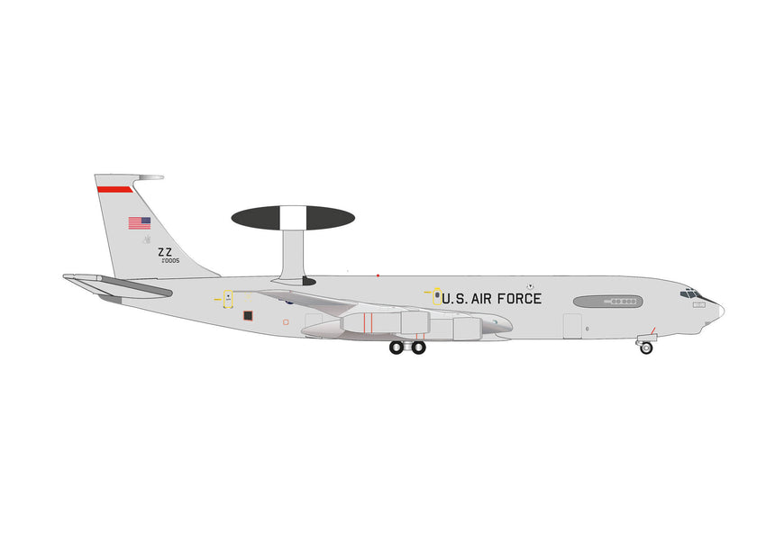 Herpa U.S. Air Force Boeing E-3 Sentry - 961st Airborne Air Control Squadron, Kadena Air Base 1/500 Aircraft Scale Model