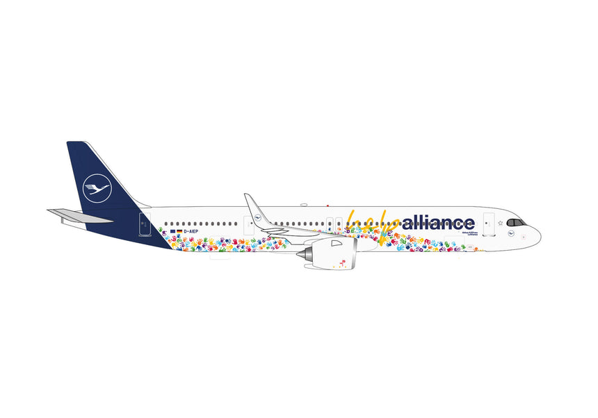 Herpa Lufthansa Airbus A321neo "Help Alliance" - D-AIEP 1/500 Aircraft Scale Model