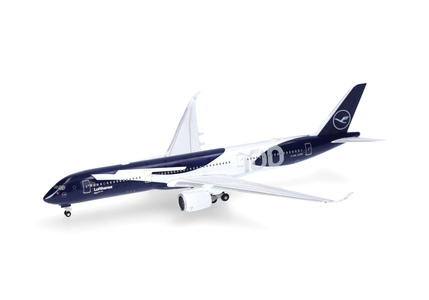 Herpa Lufthansa Airbus A350-900 "100 Years" - D-AIXL 1/500 Aircraft Scale Model