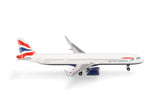 Herpa British Airways Airbus A321neo - G-NEOY 1/500 Aircraft Scale Model