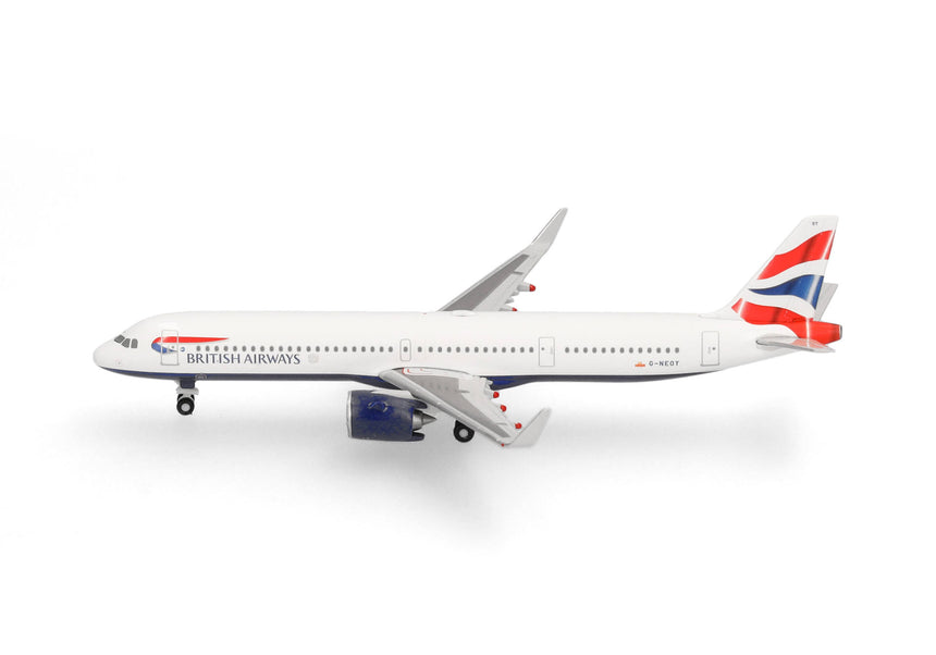Herpa British Airways Airbus A321neo - G-NEOY 1/500 Aircraft Scale Model