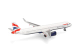 Herpa British Airways Airbus A321neo - G-NEOY 1/500 Aircraft Scale Model