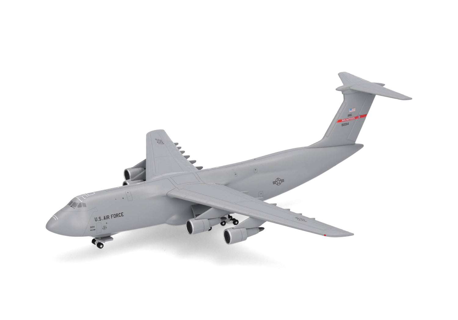 Herpa U.S. Air Force Lockheed C-5A Galaxy - Tennessee Air National Guard, 155th Airlift Squadron, Memphis – 69-0014 1/500 Aircraft Scale Model