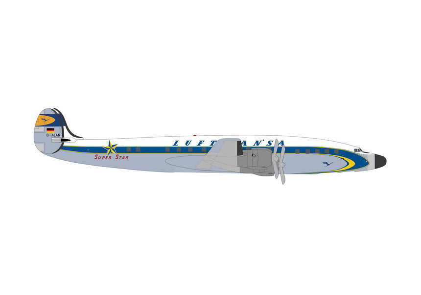 Herpa Lufthansa Lockheed L-1649A Super Star – D-ALAN 1/500 Aircraft Scale Model