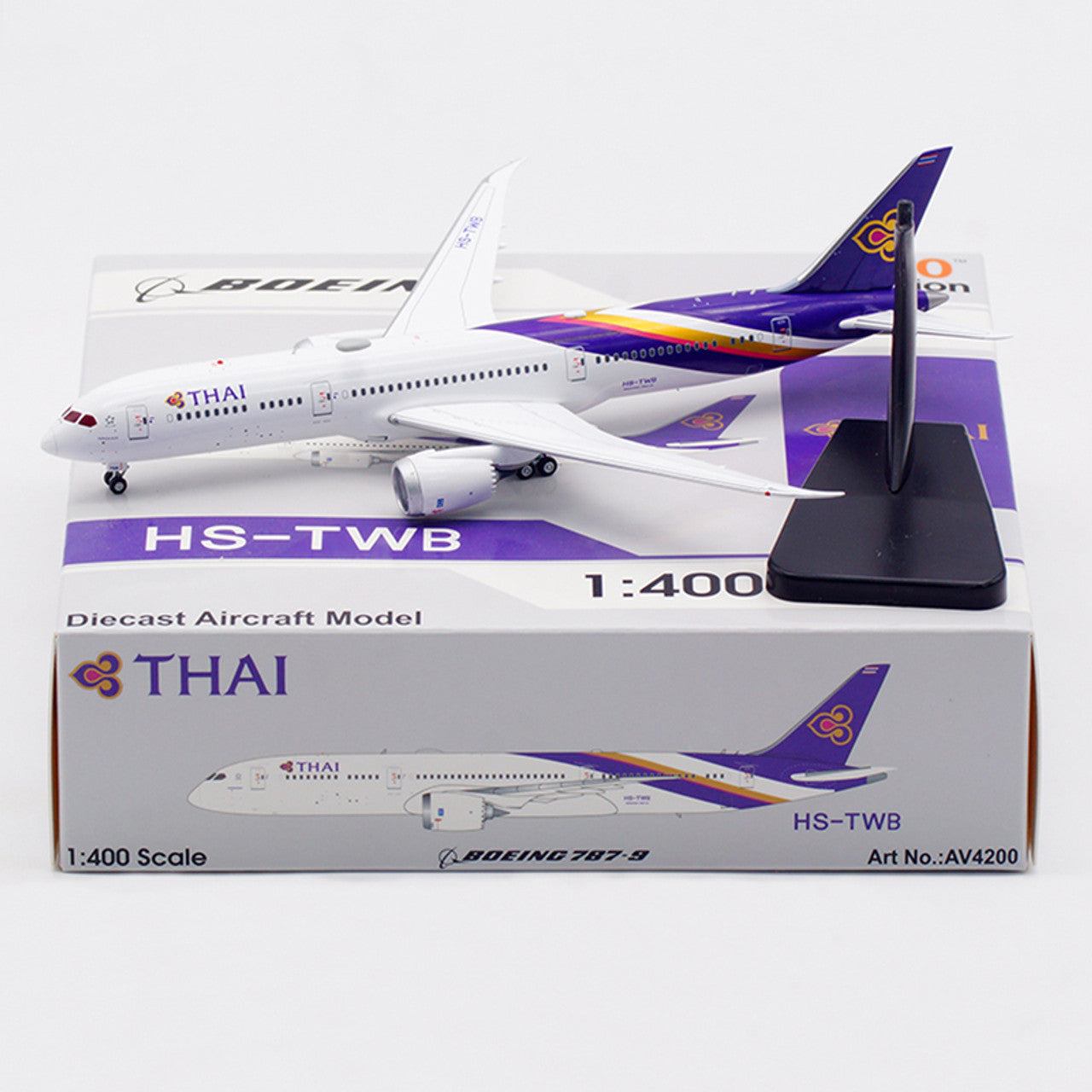 Aviation 1:400 THAIタイ国際航空 B787-9 HS-TWB Aviation400 Thai Airways International Boeing 787-9