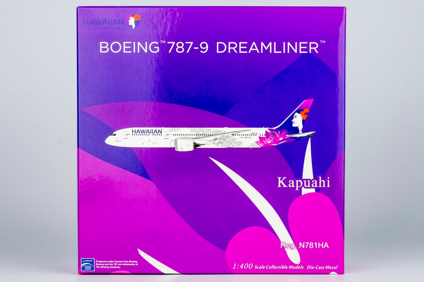 NG Models Hawaiian Air first 787-9 Dreamliner "Kapuahi" Boeing B787-9 Dreamliner N781HA 1/400 Scale