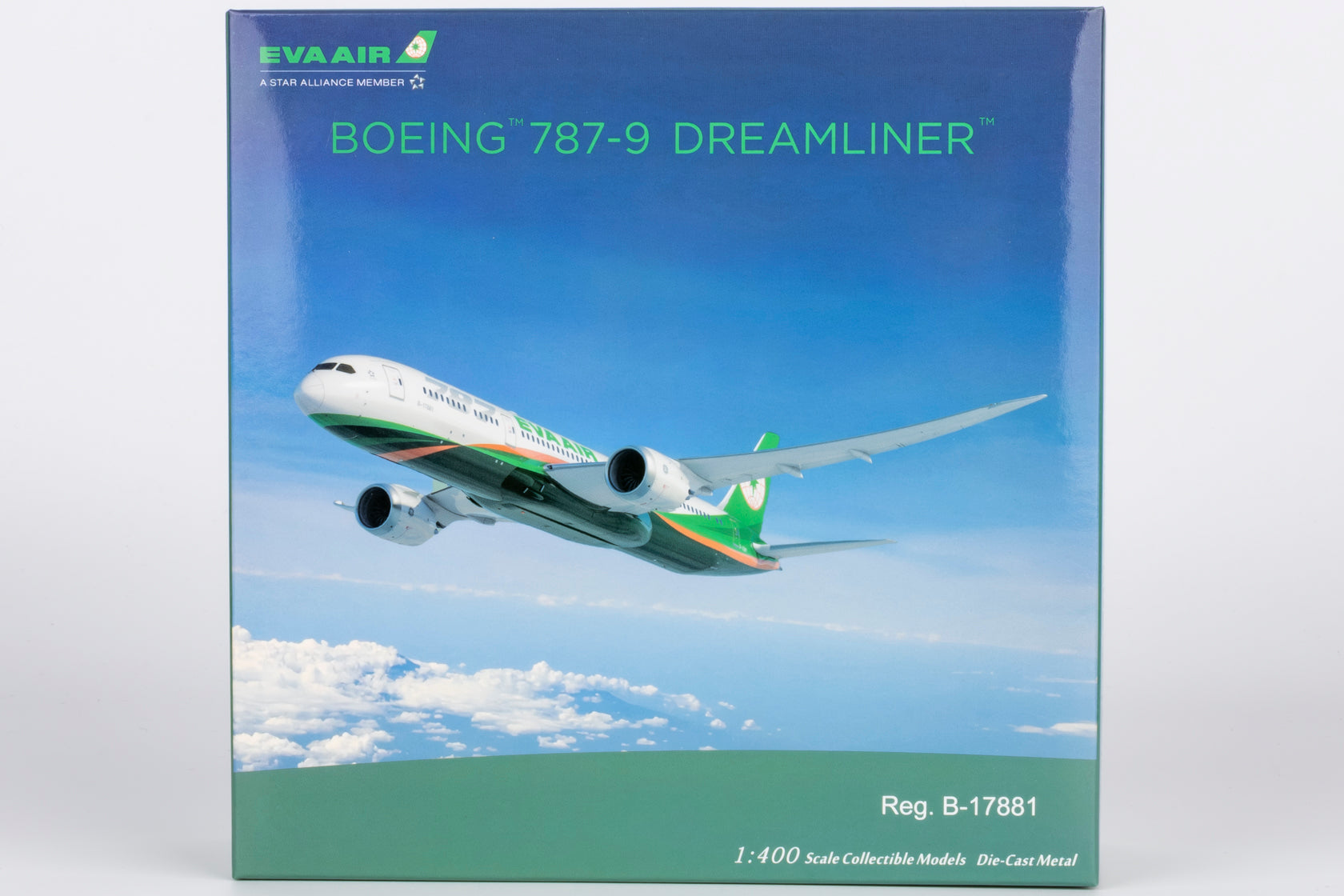 NG Models Eva Airways Boeing 787-9 Dreamliner B-17881 1/400