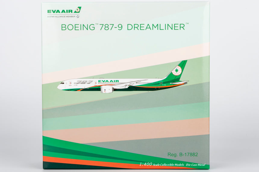 NG Models Eva Airways Boeing 787-9 Dreamliner B-17882 1/400 Aircraft Scale Model
