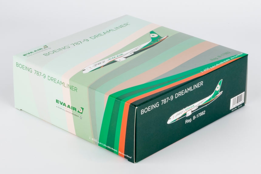 NG Models Eva Airways Boeing 787-9 Dreamliner B-17882 1/400 Aircraft Scale Model
