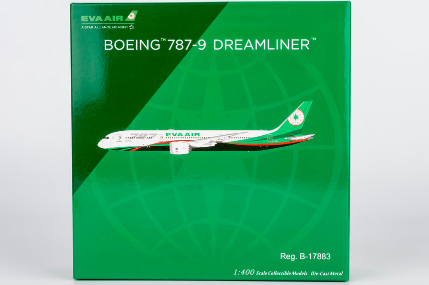 NG Models Eva Airways Boeing 787-9 Dreamliner B-17883 1/400 Aircraft Scale Model