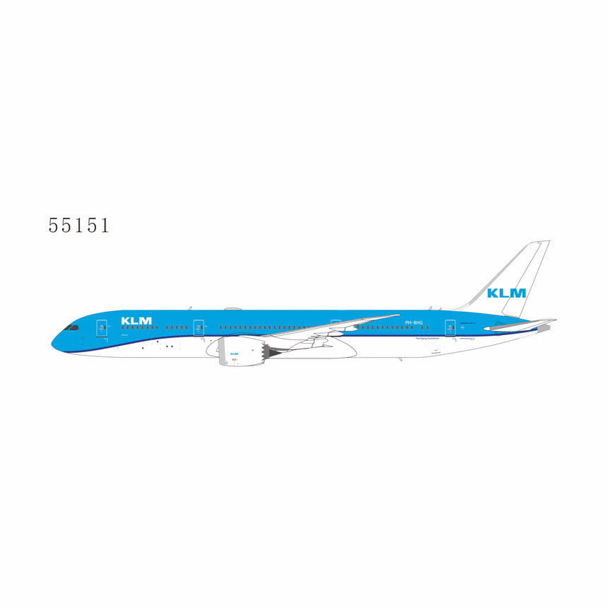 NG Models KLM Royal Dutch Airlines Boeing B787-9 Dreamliner PH-BHG KLM logo's without the crown 1/400 Aircraft Scale Model