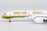 NG Models Gulf Air Boeing 787-9 Dreamliner A9C-FG (1976 retro cs, "75 Years" sticker) 1/400 Aircraft Scale Model