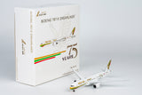 NG Models Gulf Air Boeing 787-9 Dreamliner A9C-FG (1976 retro cs, "75 Years" sticker) 1/400 Aircraft Scale Model