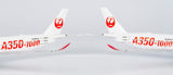 NG Models Japan Airlines (JAL) (Red "A350-1000" Titles) Airbus A350-1000 JA01WJ 1/400 Scale