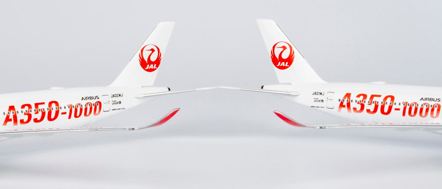 NG Models Japan Airlines (JAL) (Red "A350-1000" Titles) Airbus A350-1000 JA01WJ 1/400 Scale