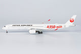 NG Models Japan Airlines (JAL) (Red "A350-1000" Titles) Airbus A350-1000 JA01WJ 1/400 Scale