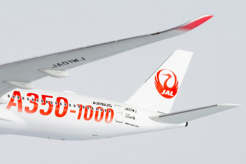 NG Models Japan Airlines (JAL) (Red "A350-1000" Titles) Airbus A350-1000 JA01WJ 1/400 Scale