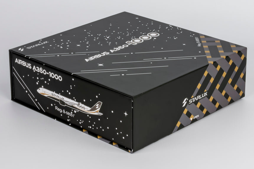 NG Models Starlux Airlines (Carbon Fiber colors; first A350-1000 for Starlux Airlines) Airbus A350-1000 B-58551 (ULTIMATE) 1/400 Aircraft Scale Model