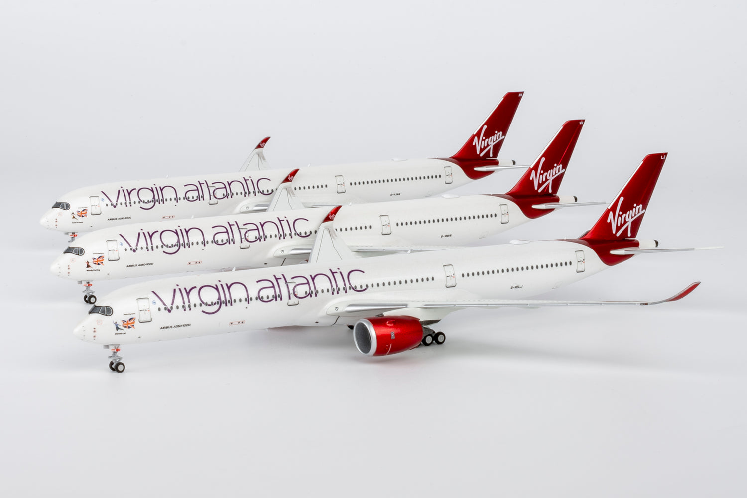 NG Models Virgin Atlantic Airways named "Bennie Jet" Airbus A350-1000 G-VELJ 1/400 Aircraft Scale Model