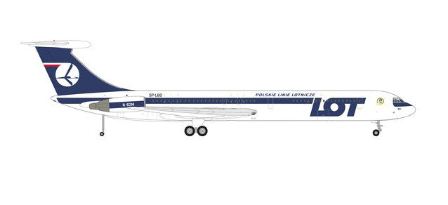 Herpa LOT Polish Airlines Ilyushin IL-62M – SP-LBD “Wladyslaw
