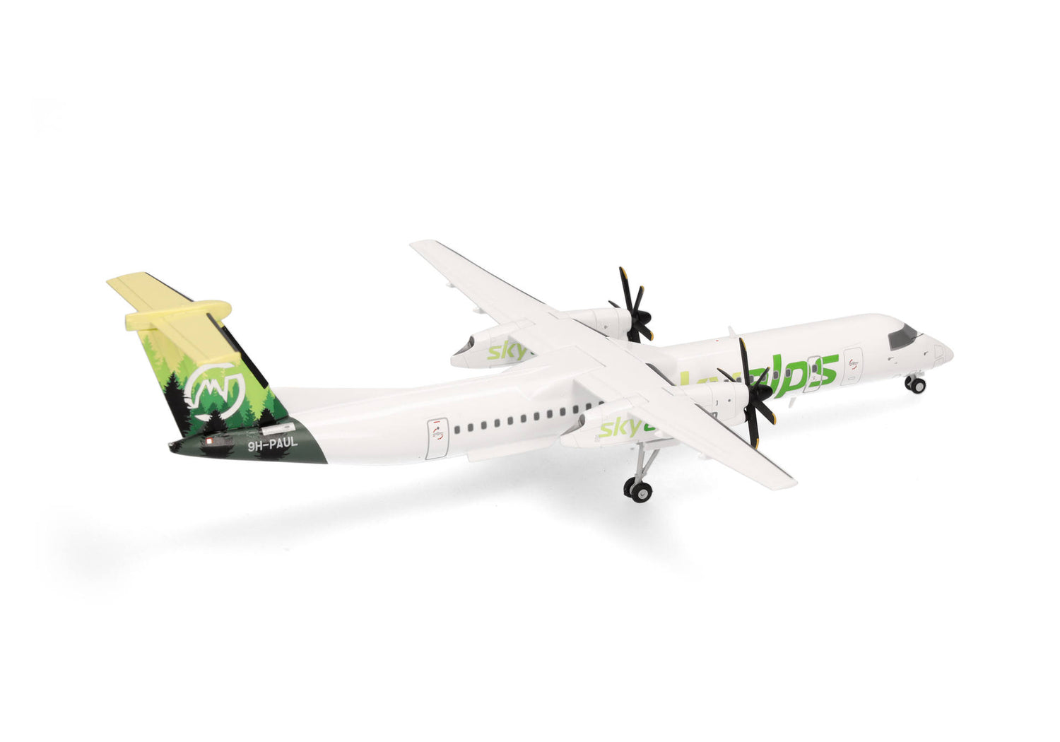Herpa Sky Alps Bombardier Q400 - 9H-PAUL 1/200 Scale