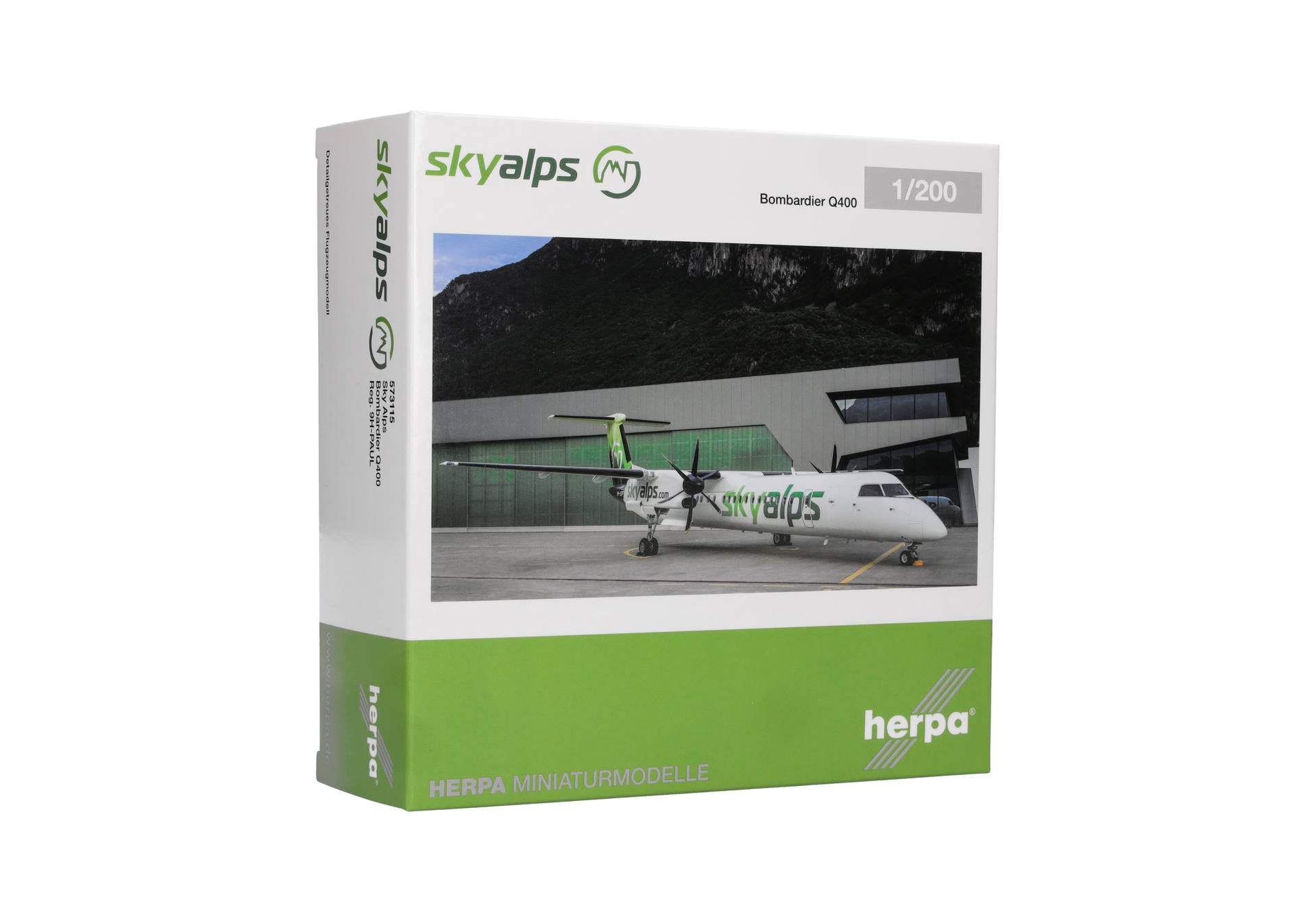 Herpa Sky Alps Bombardier Q400 - 9H-PAUL 1/200 573115