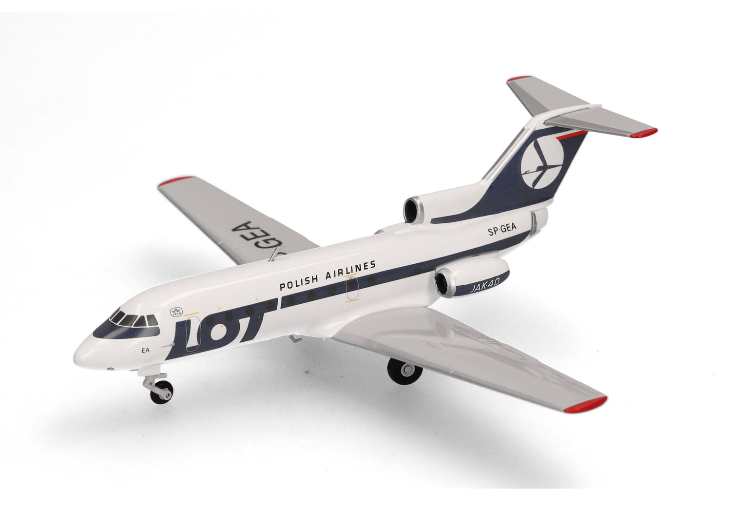 Herpa LOT Polish Airlines Yakovlev Yak-40 - SP-GEA 1/200 Aircraft Scale Model