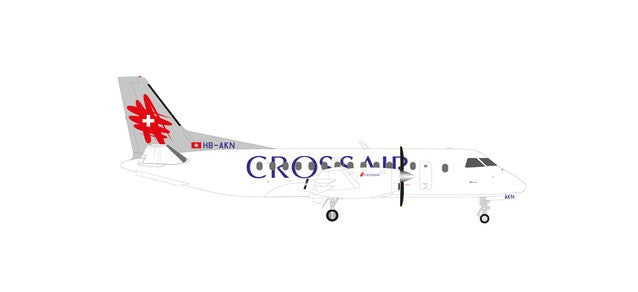Herpa Crossair Saab 340 (last color scheme) 1/200 Scale