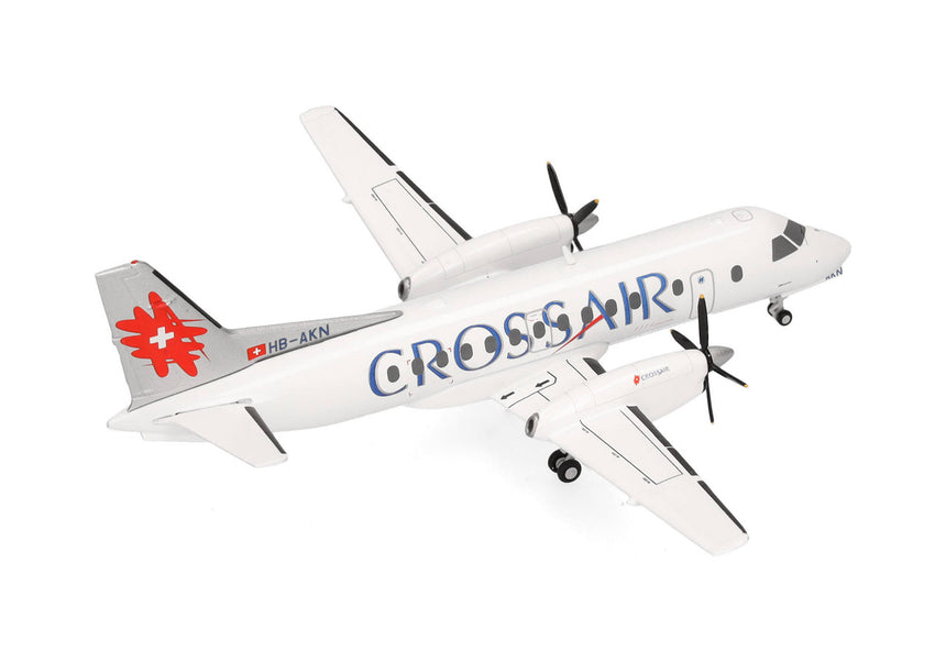 Herpa Crossair Saab 340 (last color scheme) 1/200 Scale