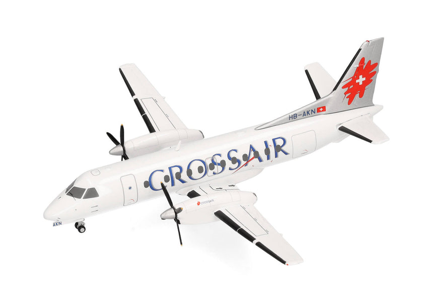 Herpa Crossair Saab 340 (last color scheme) 1/200 Scale