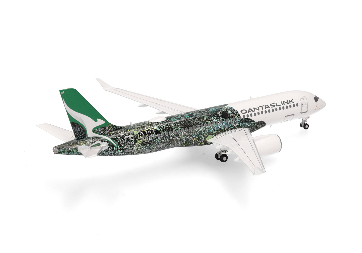 Herpa QantasLink Airbus A220-300 - Flying Art Series / Minyma Kutjara Tjukurpa 1/200 Aircraft Scale Model