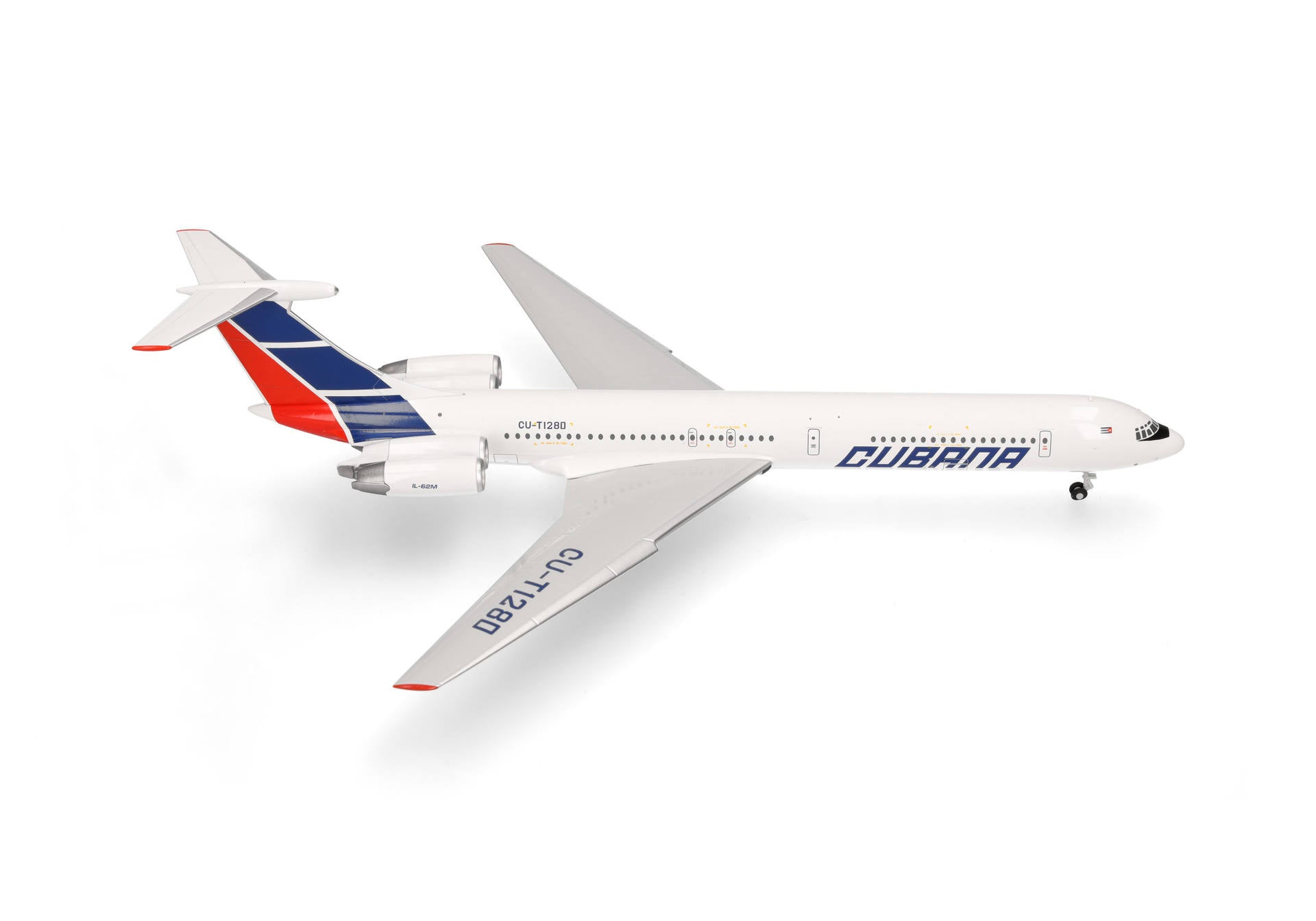 Herpa Cubana de Aviación Ilyushin IL-62M - T1280 1/200 573405