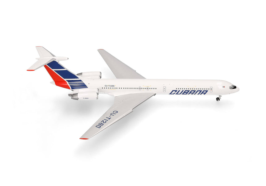 Herpa Cubana de Aviación Ilyushin IL-62M - T1280 1/200 Aircraft Scale Model