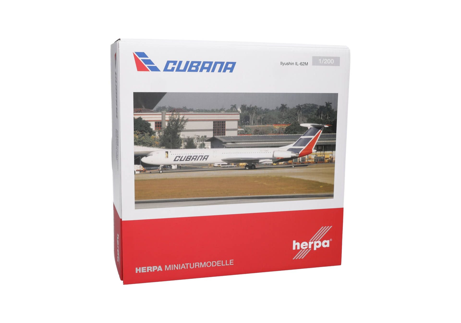 Herpa Cubana de Aviación Ilyushin IL-62M - T1280 1/200 573405