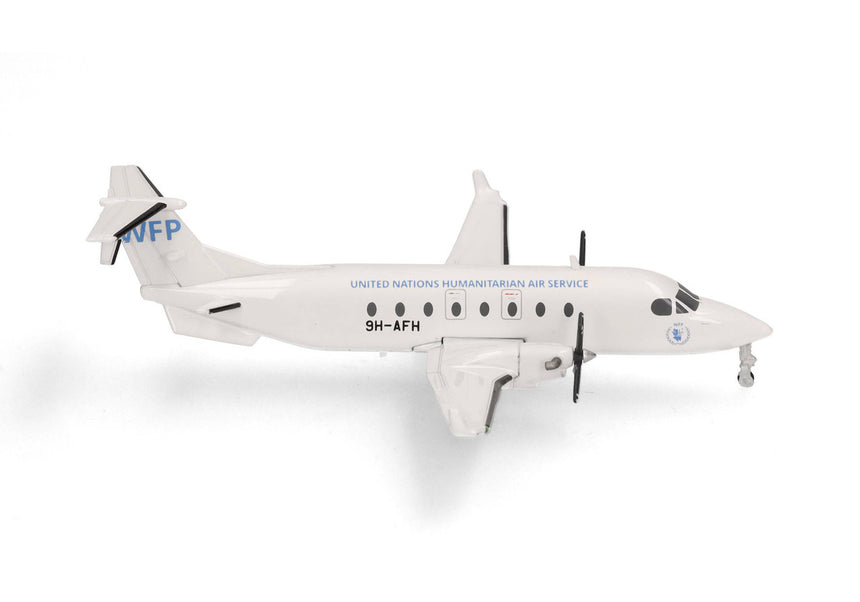 Herpa United Nations Humanitarian Air Service (UNHAS) Beechcraft 1900D – 9H-AFH 1/200 Scale