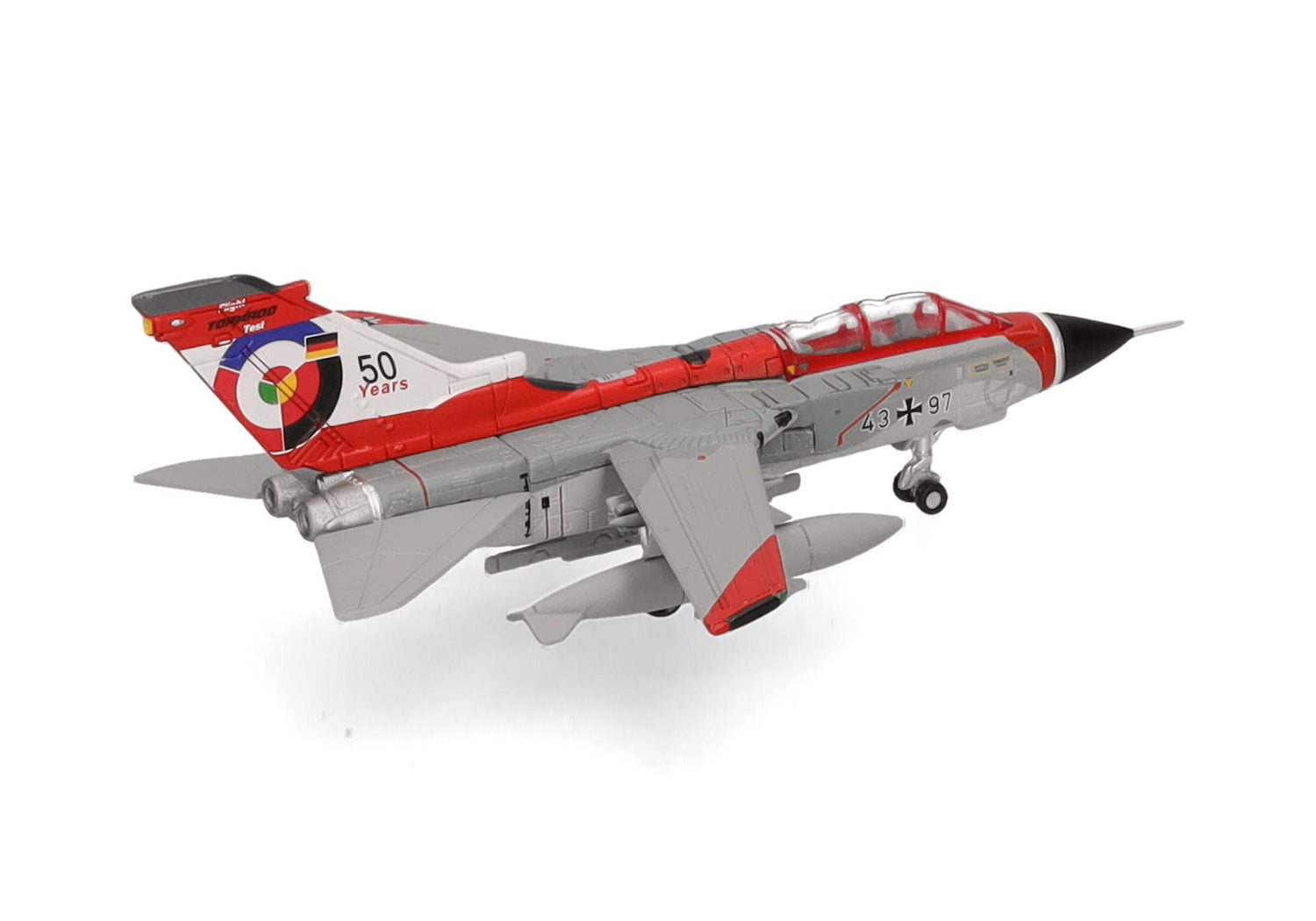 Herpa Luftwaffe Panavia Tornado IDS - WTD61, Manching "Tornado 50 Years" – 43+97 1/200 Scale