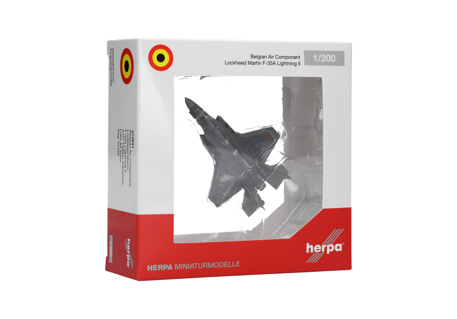 Herpa Belgian Air Component Lockheed Martin F-35A Lightning II - 312th Fighter Squadron, Luke Air Base 1/200 Scale