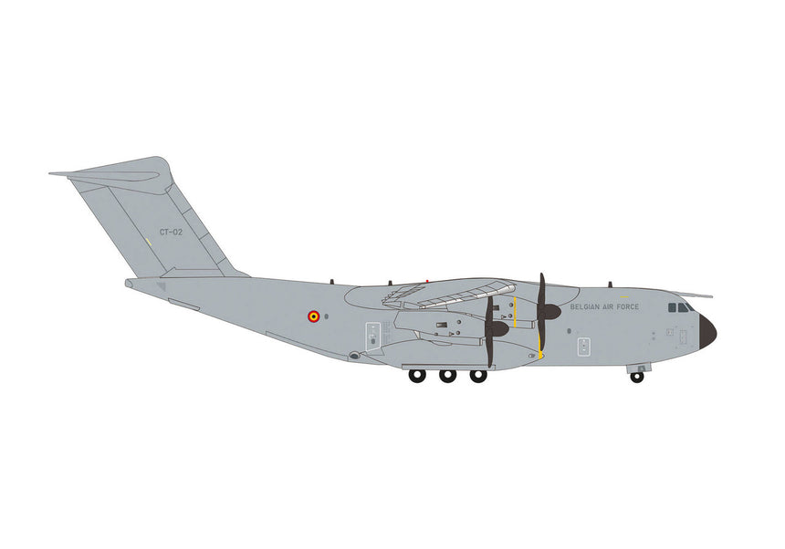 Herpa Belgian Air Component Airbus A400M Atlas - 20th Sqn, 15th Air TW, Melsbroek AB - CT-02 1/200 Scale